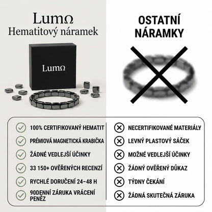 Hematitový náramek Lumo®