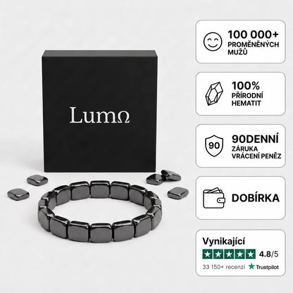 Hematitový náramek Lumo®