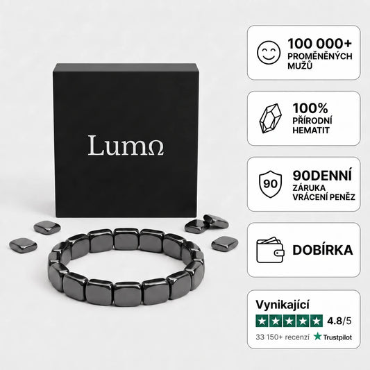 Hematitový náramek Lumo®