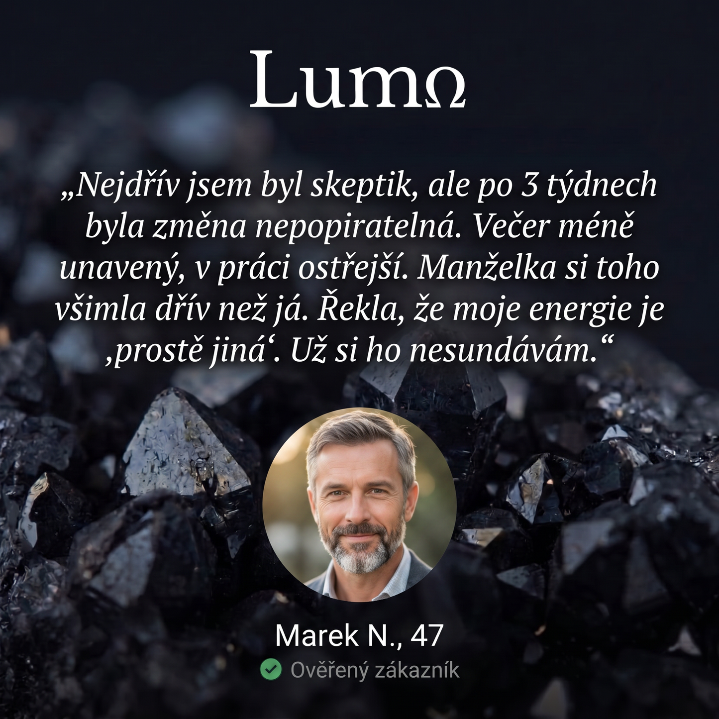Hematitový náramek Lumo – recenze zákazníka